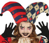 GP78114 – Harlekin Clown Bösewicht Kostüm – Größe: 140/146 – Farbe: Schwarz