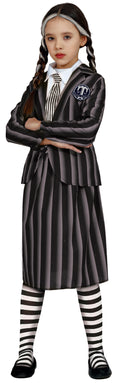 Halloween Gothic Schuloutfit Schwarz Weiß