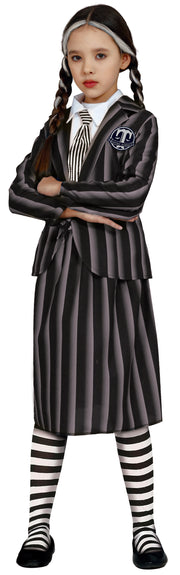 Halloween Gothic Schuloutfit Schwarz Weiß, Bild 5