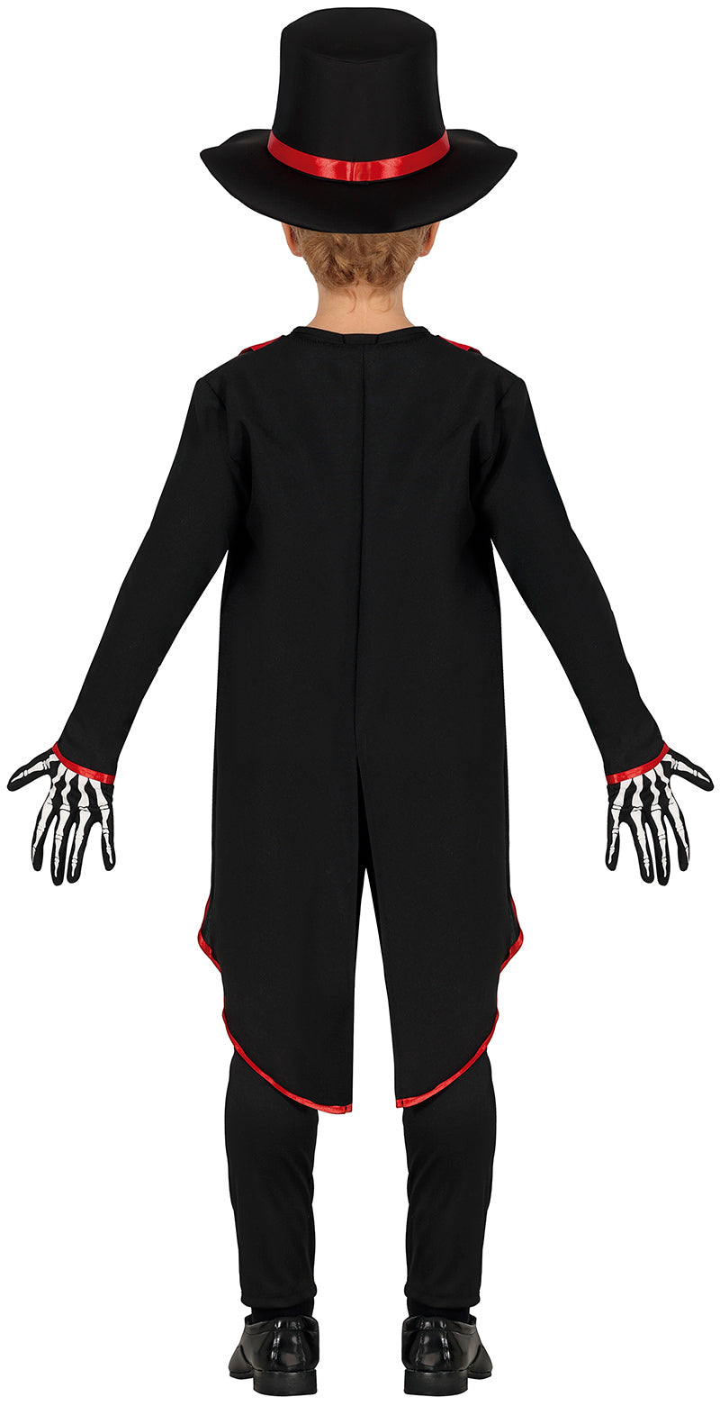 GP78125 – Skelett Halloween Kostüm Kinderhut – Größe: 98/104 – Farbe: Schwarz, Ansicht 2