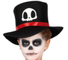 GP78125 – Skelett Halloween Kostüm Kinderhut – Größe: 128/134 – Farbe: Schwarz