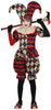 GP78129 – Clown Harlekin Kostüm Halloween – Größe: 110/116 – Farbe: Schwarz