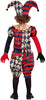 GP78129 – Clown Harlekin Kostüm Halloween – Größe: 110/116 – Farbe: Schwarz