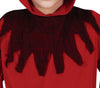 GP78136 – Halloween Dämonen Kostüm Kapuzenumhang – Größe: 110/116, 128/134, 140/146 – Farbe: Rot