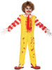 GP78142 – Clown Halloween Gruselspaß Kostüm – Größe: 110/116 – Farbe: Gelb