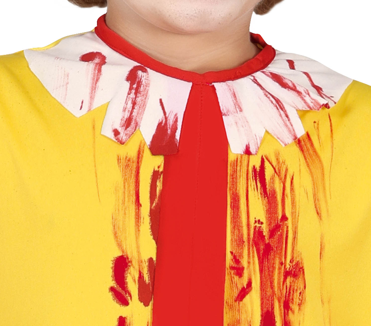 GP78142 – Clown Halloween Gruselspaß Kostüm – Größe: 128/134 – Farbe: Gelb