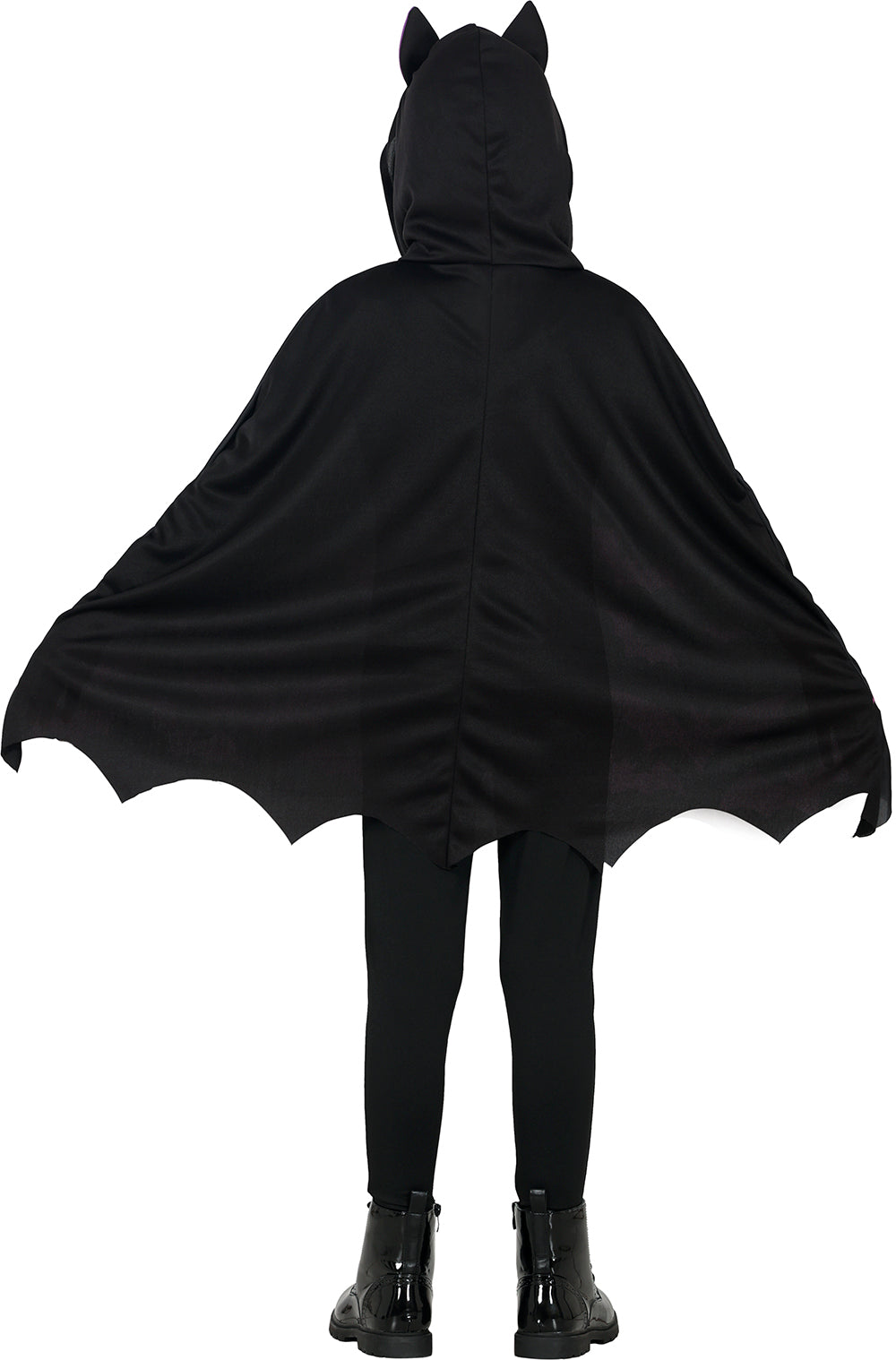 GP78149 – Tiere Halloween Fledermaus Umhang Kinderkostüm – Größe: 128/134 – Farbe: Schwarz / Lila