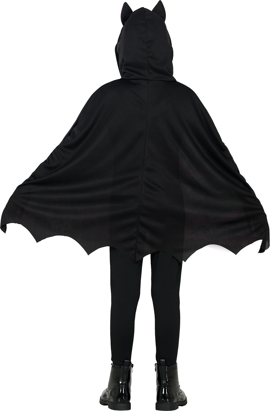 GP78149 – Tiere Halloween Fledermaus Umhang Kinderkostüm – Größe: 128/134 – Farbe: Schwarz / Lila, Ansicht 2