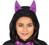 GP78149 – Tiere Halloween Fledermaus Umhang Kinderkostüm – Größe: 128/134 – Farbe: Schwarz / Lila