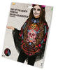 GP78150 – Totenkopf Poncho Halloween Bunter – Größe: 128/134 – Farbe: Schwarz