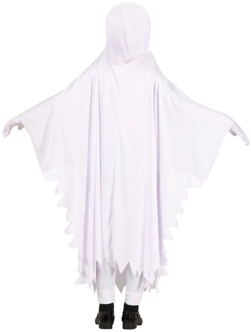 GP78151 – Gespenst Halloween Tunika Kinder Kostüm – Größe: 98/104, 110/116, 128/134 – Farbe: Weiß