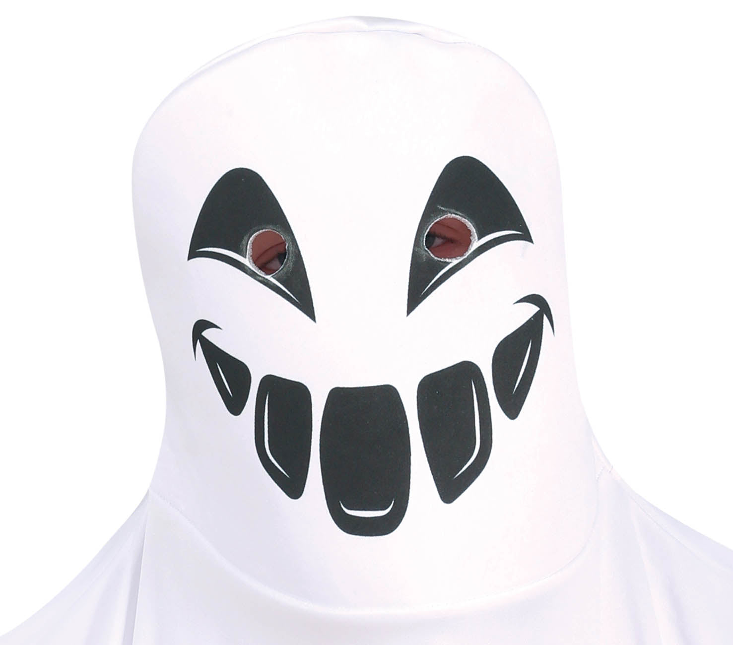 GP78151 – Gespenst Halloween Tunika Kinder Kostüm – Größe: 98/104, 110/116, 128/134 – Farbe: Weiß