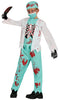 GP78158 – Zombie Arzt Skelett Halloween Kostüm – Größe: 98/104 – Farbe: Blau