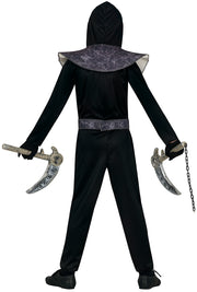Ninja Kostüm für Jungen schwarz Totenkopf, Bild 17