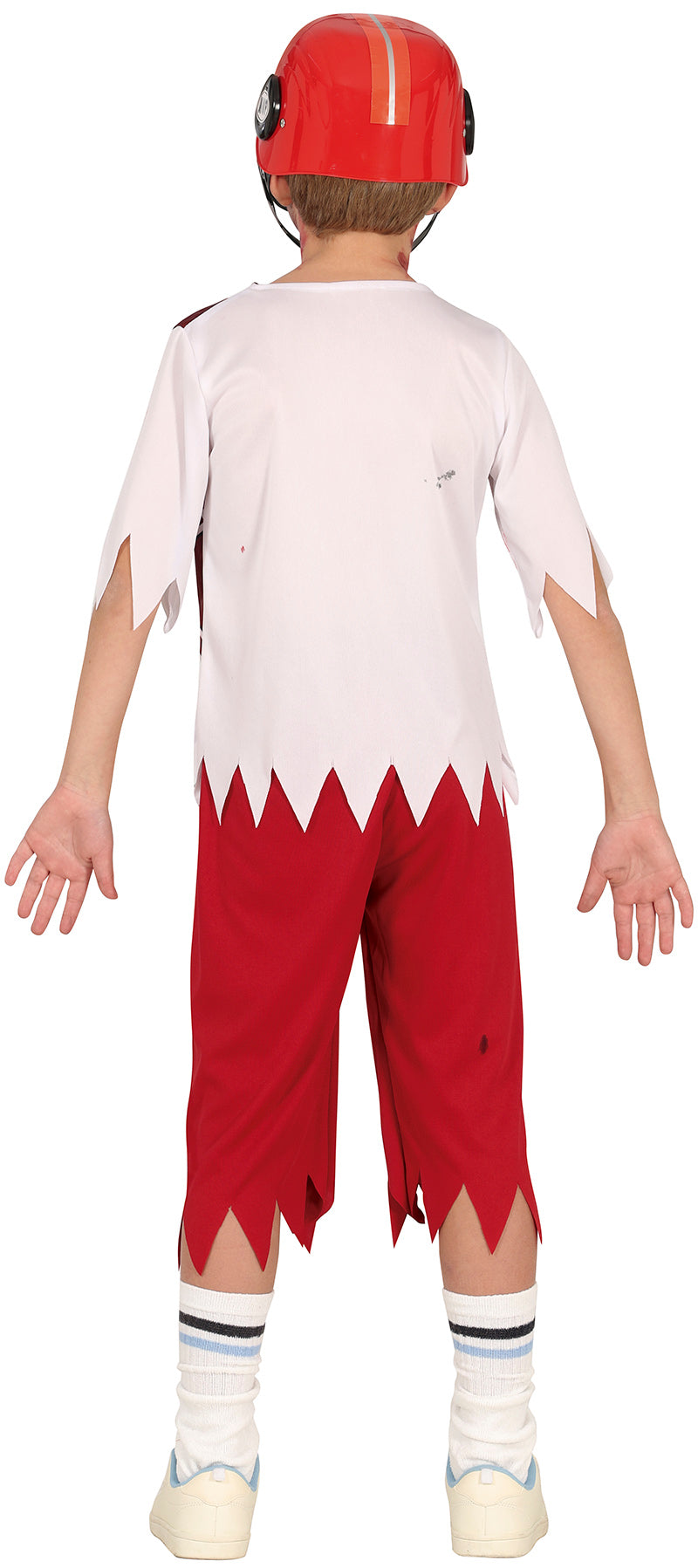 GP78170 – Zombie Spieler Halloween Kostüm – Größe: 98/104 – Farbe: Rot, Ansicht 2