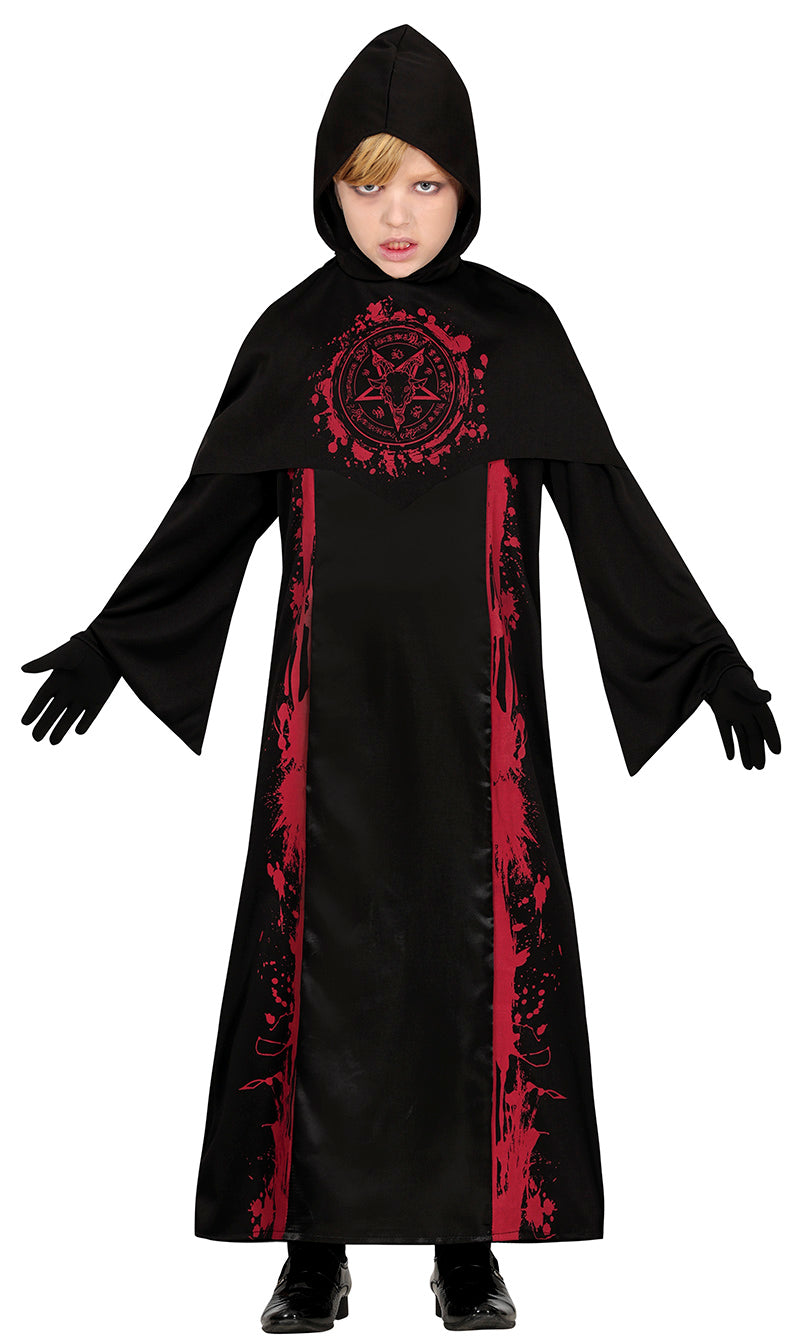 GP78177 – Halloween Hexenmeister Mantel Zauberkünstler – Größe: 110/116 – Farbe: Schwarz