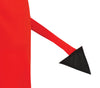 GP78184 – Dämon Kostüm Rot Schwarz Kapuze – Größe: 98/104, 110/116, 128/134, 140/146 – Farbe: Rot