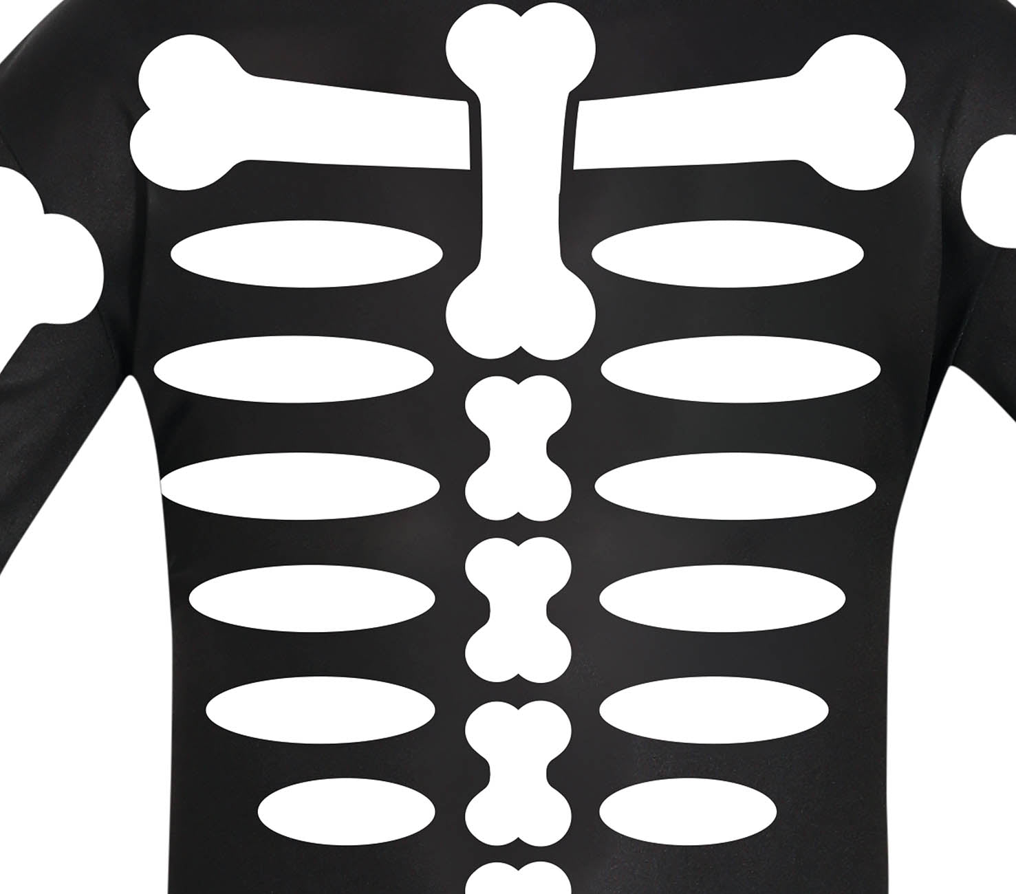 GP78192 – Skelett Halloween Jumpsuit Kinder – Größe: 98/104 – Farbe: Schwarz
