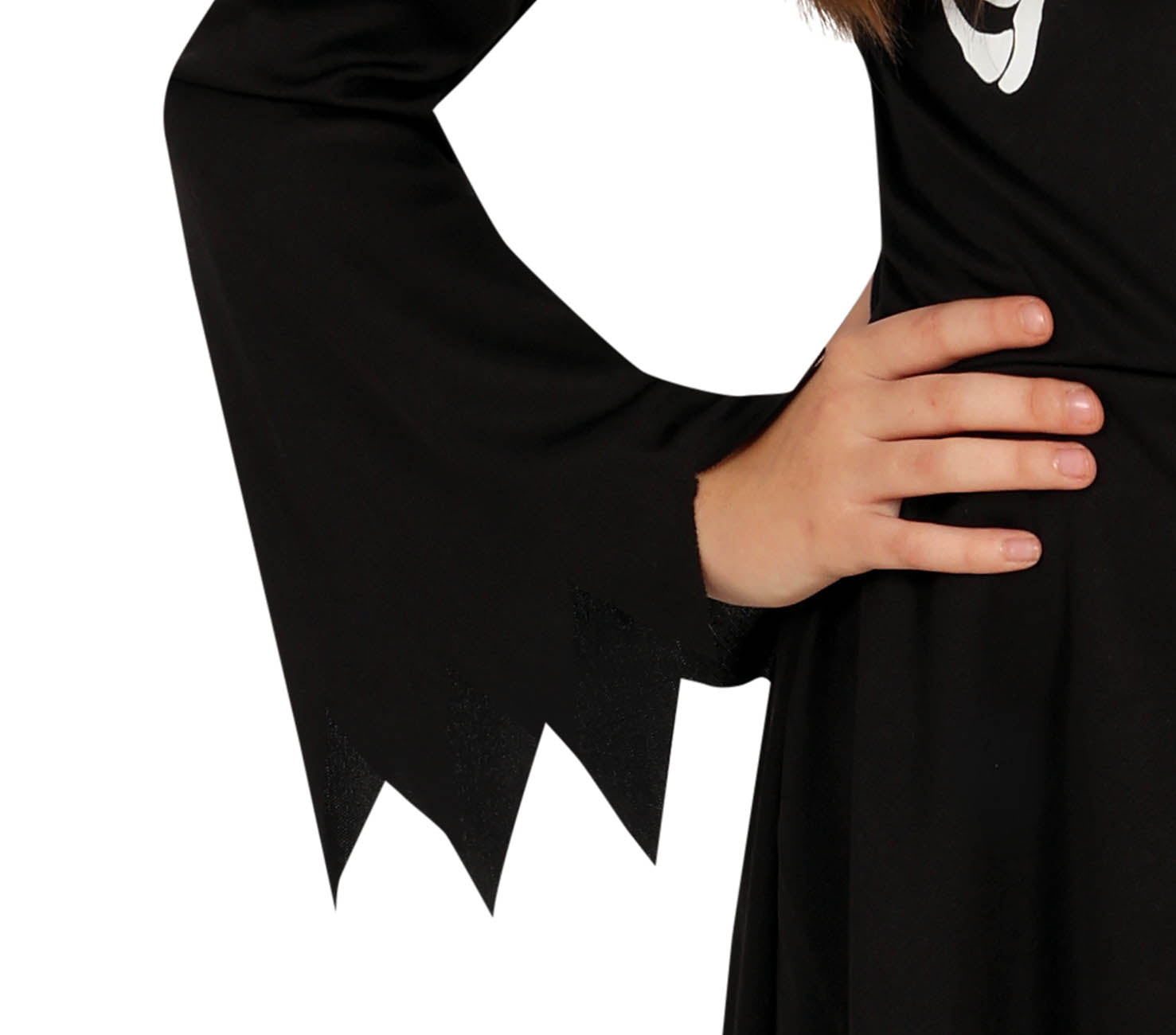 GP78110 – Skelett Halloween Kostüm Gruselig – Größe: 110/116 – Farbe: Schwarz