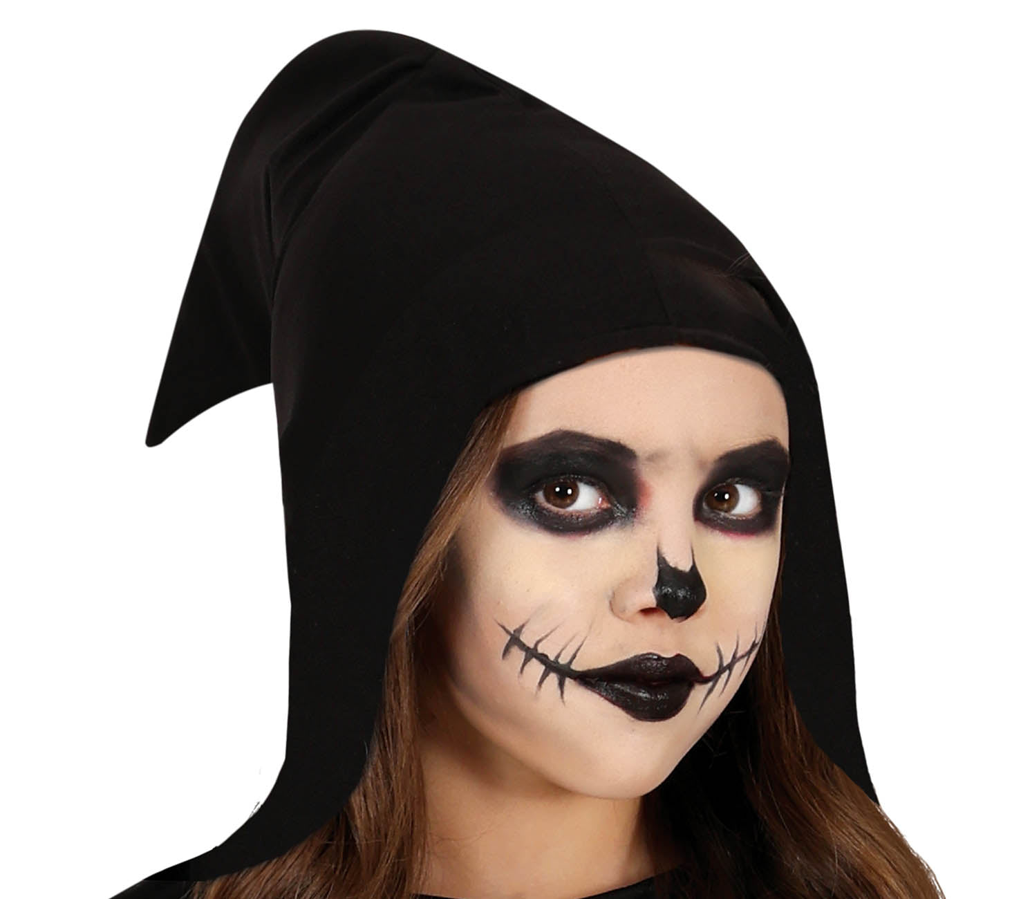 GP78110 – Skelett Halloween Kostüm Gruselig – Größe: 128/134 – Farbe: Schwarz