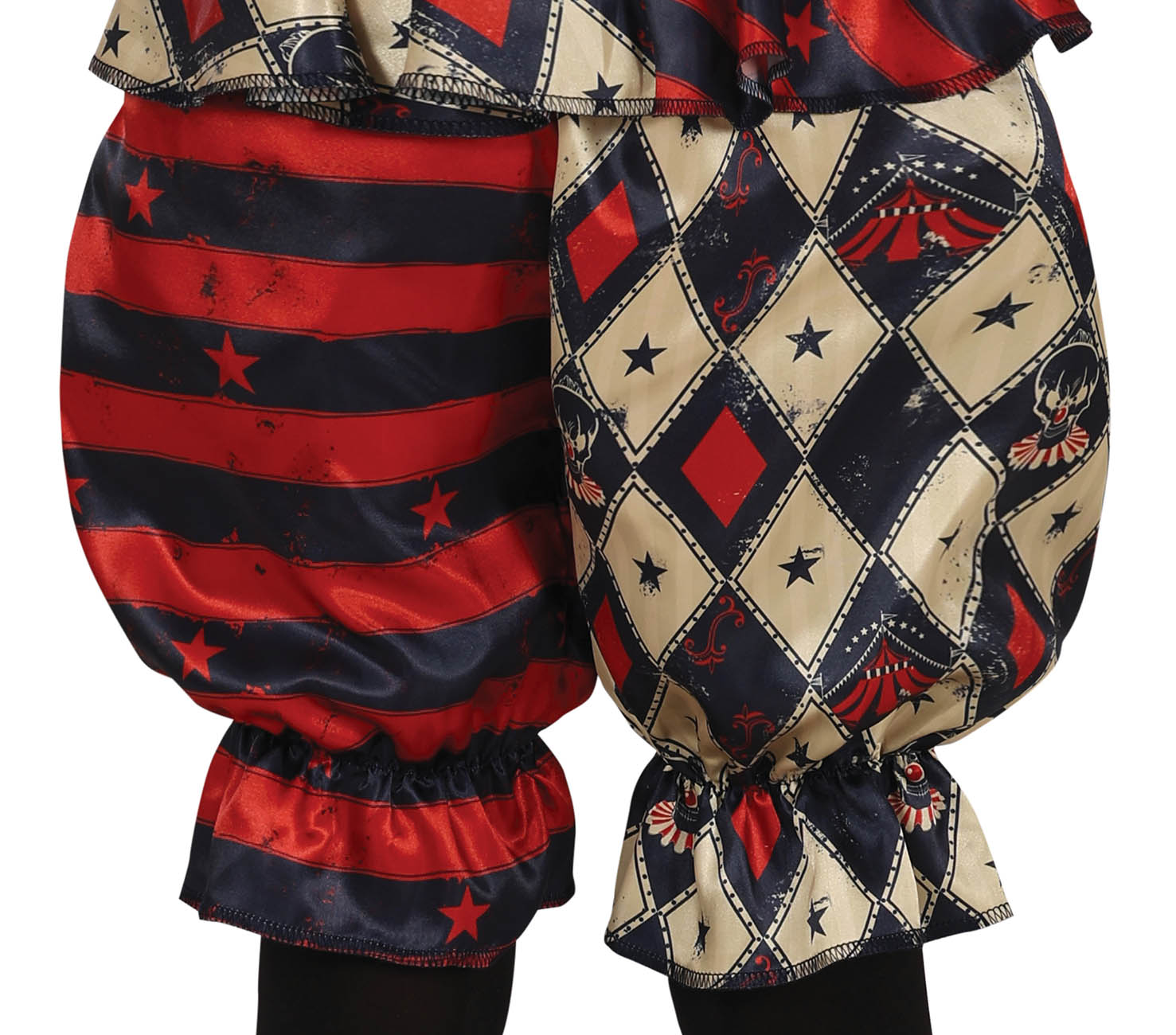GP78129 – Clown Harlekin Kostüm Halloween – Größe: 140/146 – Farbe: Schwarz