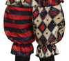 GP78129 – Clown Harlekin Kostüm Halloween – Größe: 140/146 – Farbe: Schwarz
