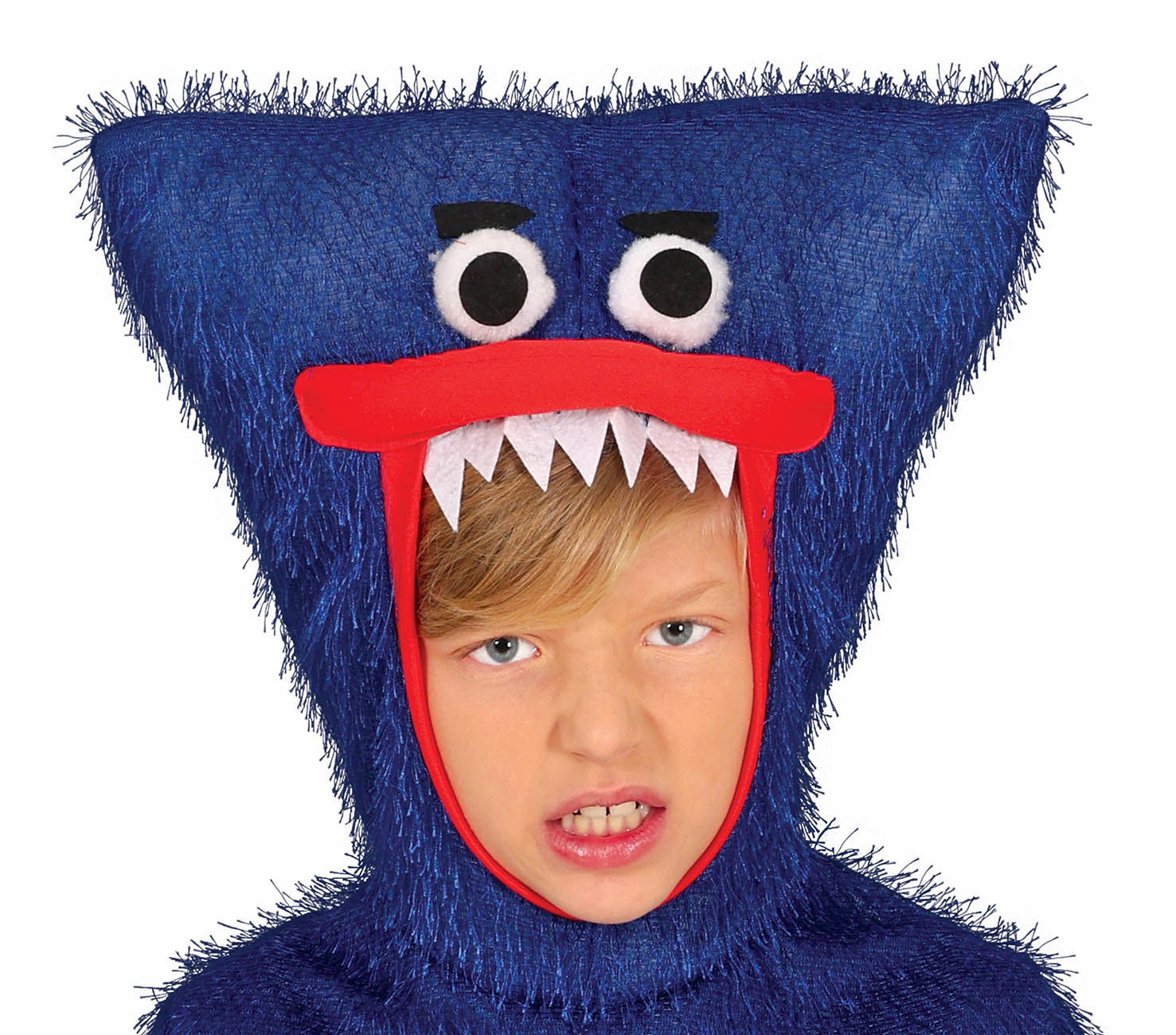 GP78203 – Monster Abenteuerfigur Kapuze Blau Rot – Größe: 110/116, 128/134, 140/146, 98/104 – Farbe: Blau