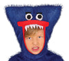GP78203 – Monster Abenteuerfigur Kapuze Blau Rot – Größe: 110/116, 128/134, 140/146, 98/104 – Farbe: Blau