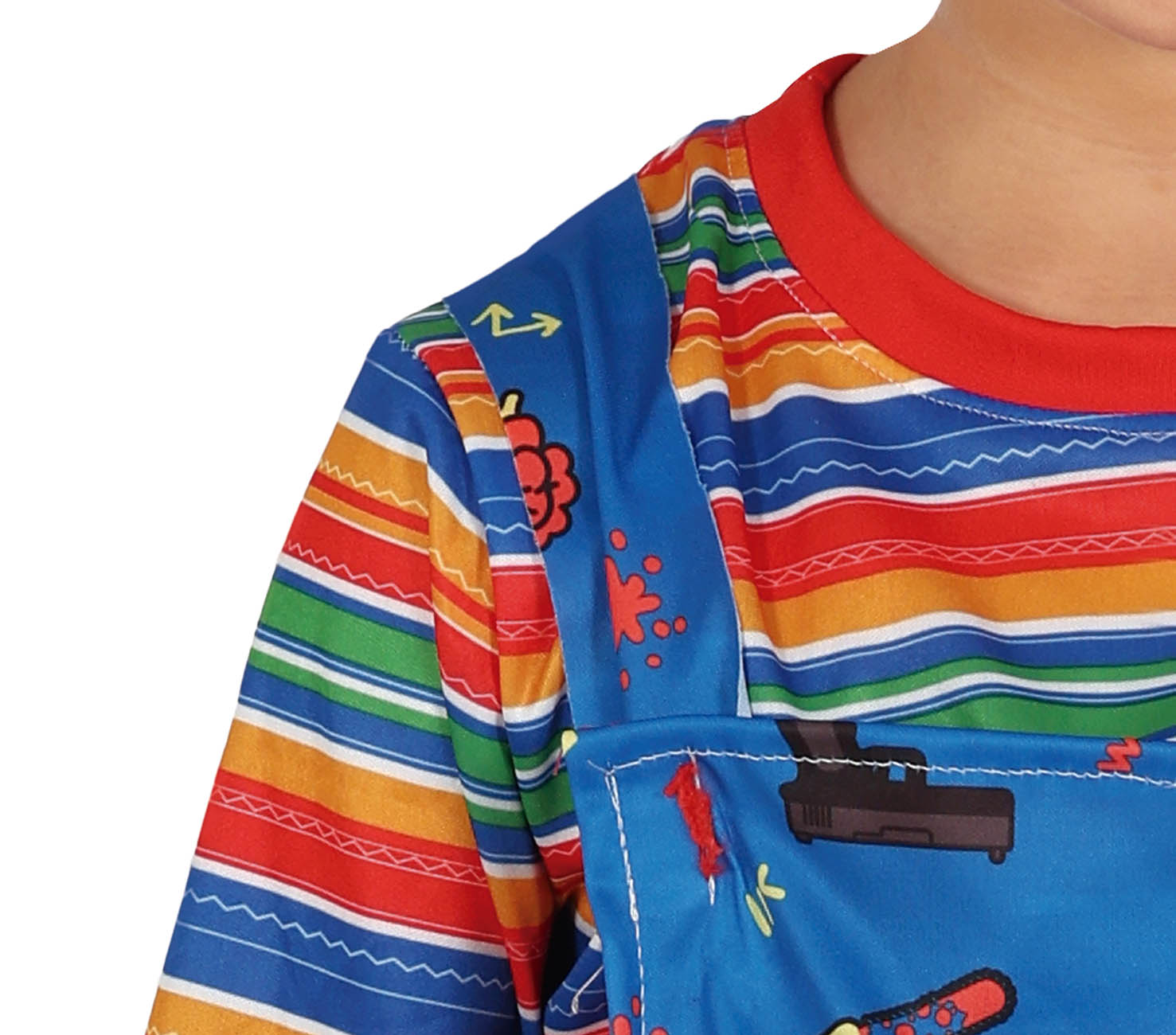 GP78204 – Puppe Horror Halloween Kostüm Kinder Outfit – Größe: 128/134 – Farbe: Blau