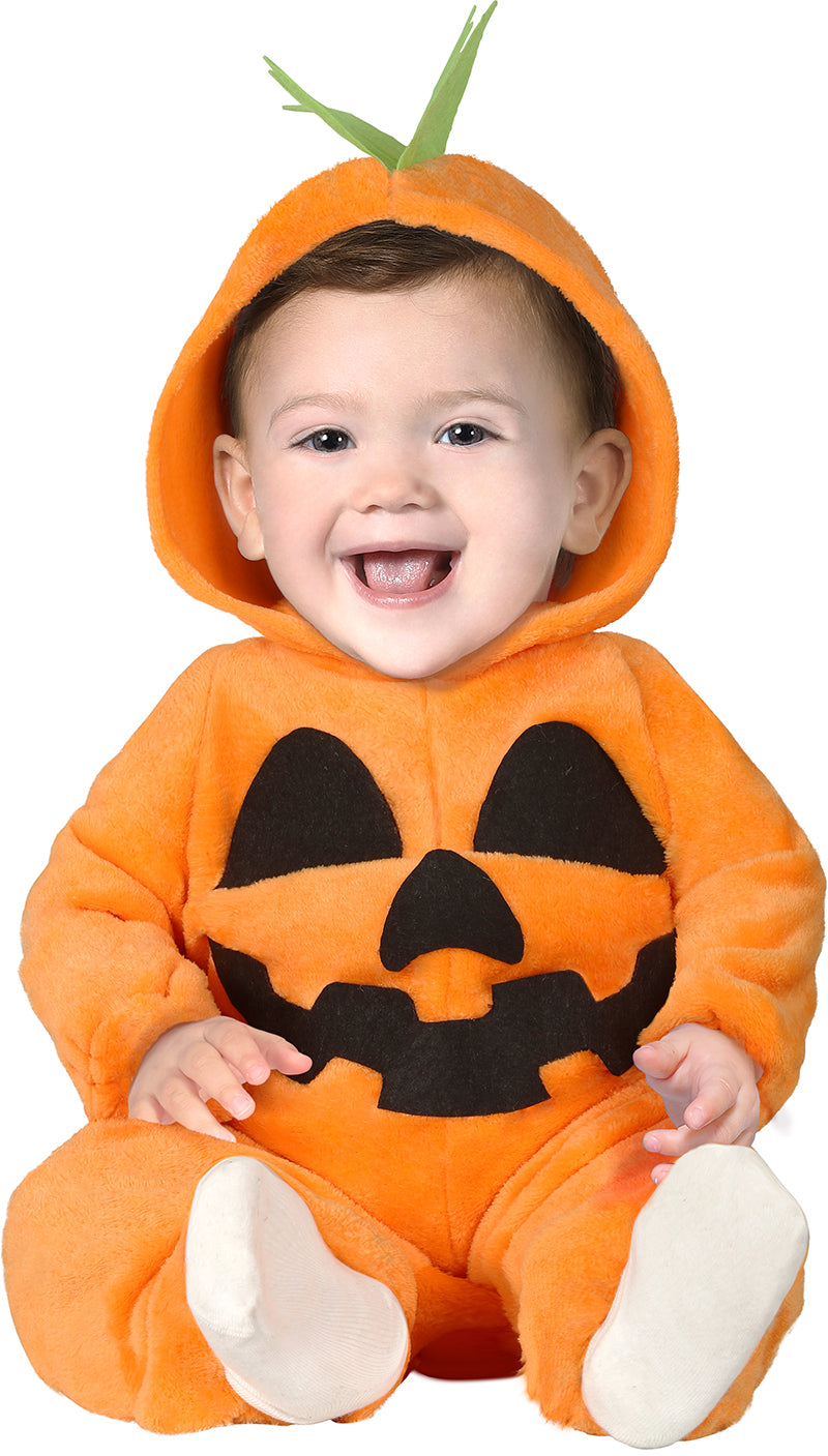 Kürbis Kostüm für Babys mit Kapuze