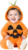 GP83004 – Halloween Kürbis Jumpsuit Für Babys Gemütlich – Größe: 92/98 – Farbe: Orange