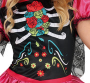 Catrina Kostüm für Mädchen Tag der Toten, Bild 3
