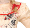 GP78243 – Halloween Puppen Horror Kostüm Blut – Größe: 110/116, 128/134, 140/146 – Farbe: Beige