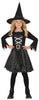 GP78267 – Hexen Kostüm Hut Kleid Gürtel – Größe: 98/104, 110/116, 128/134, 140/146 – Farbe: Schwarz