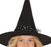 GP78267 – Hexen Kostüm Hut Kleid Gürtel – Größe: 98/104, 110/116, 128/134, 140/146 – Farbe: Schwarz