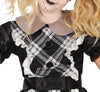 GP78271 – Halloween Porzellanpuppe Kostüm Gruselige – Größe: 98/104, 110/116, 128/134, 140/146 – Farbe: Schwarz