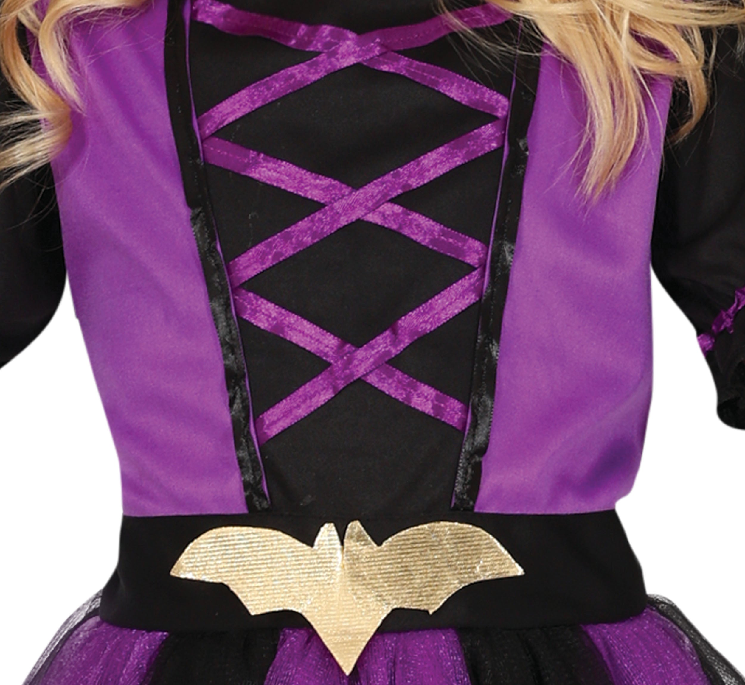GP78275 – Fledermaus Halloween Kostüm Lila Flügel – Größe: 98/104, 110/116, 128/134, 140/146 – Farbe: Lila