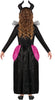GP78282 – Märchenkönigin Kleid Pink Schwarz – Größe: 98/104, 110/116, 128/134, 140/146 – Farbe: Lila