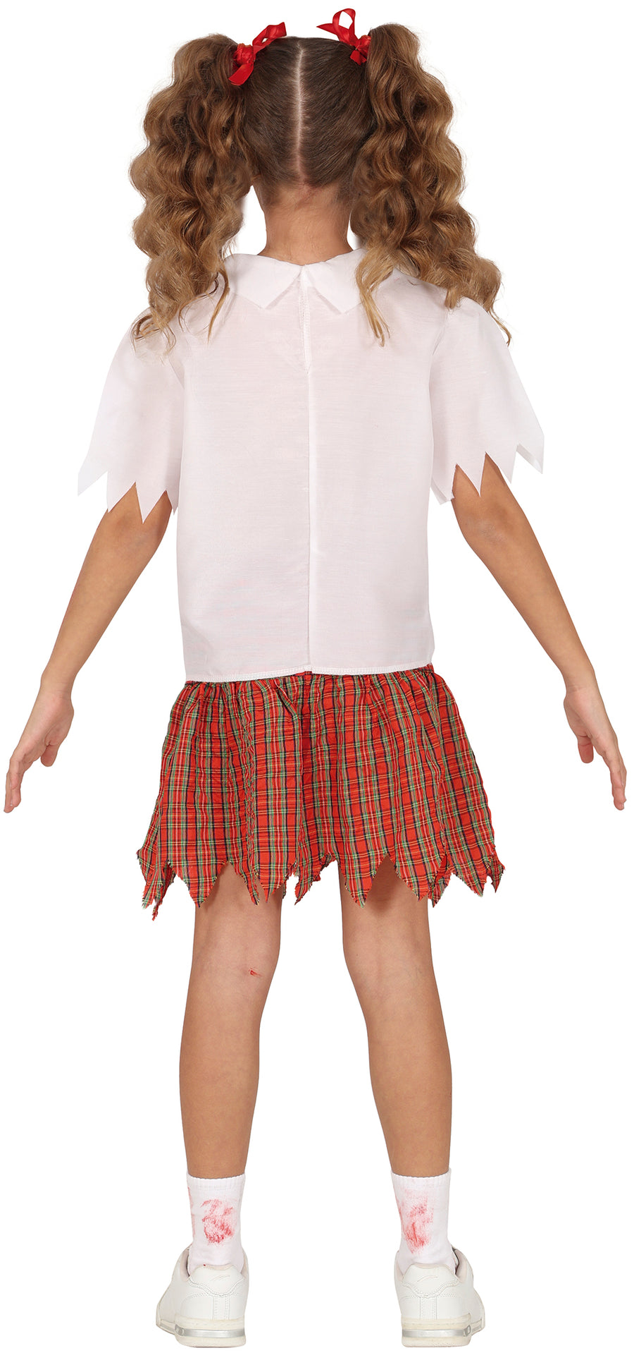 GP78286 – Zombie Halloween Schuloutfit Gruselig – Größe: 110/116, 128/134, 140/146 – Farbe: Weiß, Ansicht 2