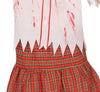 GP78286 – Zombie Halloween Schuloutfit Gruselig – Größe: 110/116, 128/134, 140/146 – Farbe: Weiß
