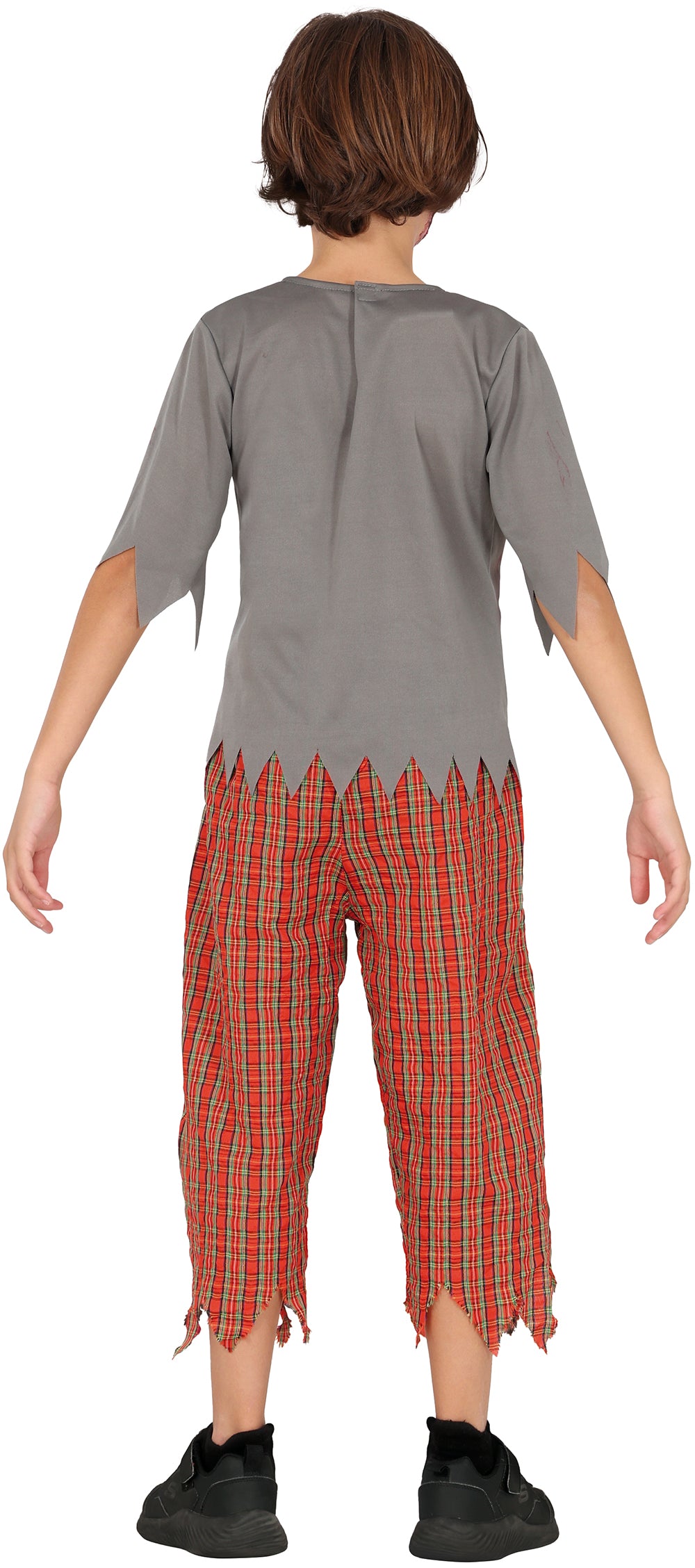 GP78289 – Zombie Horror Halloween Outfit Kostüm – Größe: 110/116, 128/134, 140/146 – Farbe: Grau
