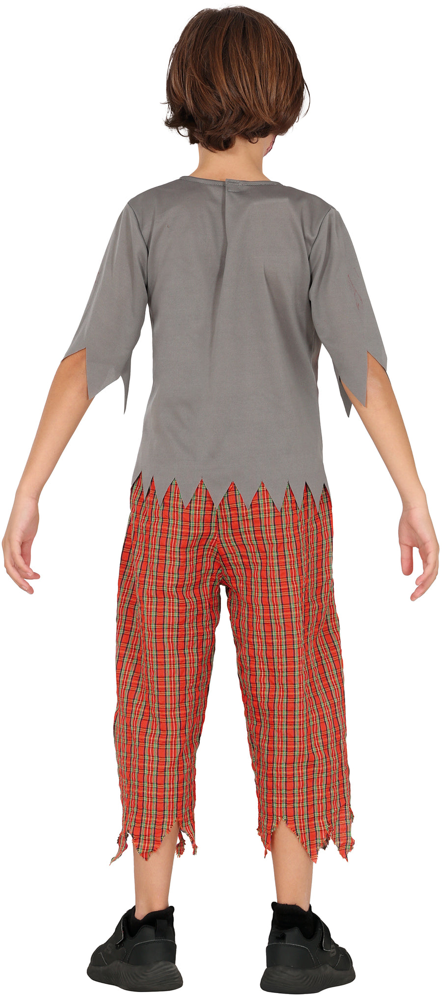 GP78289 – Zombie Horror Halloween Outfit Kostüm – Größe: 110/116, 128/134, 140/146 – Farbe: Grau, Ansicht 2