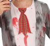 GP78289 – Zombie Horror Halloween Outfit Kostüm – Größe: 110/116, 128/134, 140/146 – Farbe: Grau