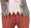 GP78289 – Zombie Horror Halloween Outfit Kostüm – Größe: 110/116, 128/134, 140/146 – Farbe: Grau