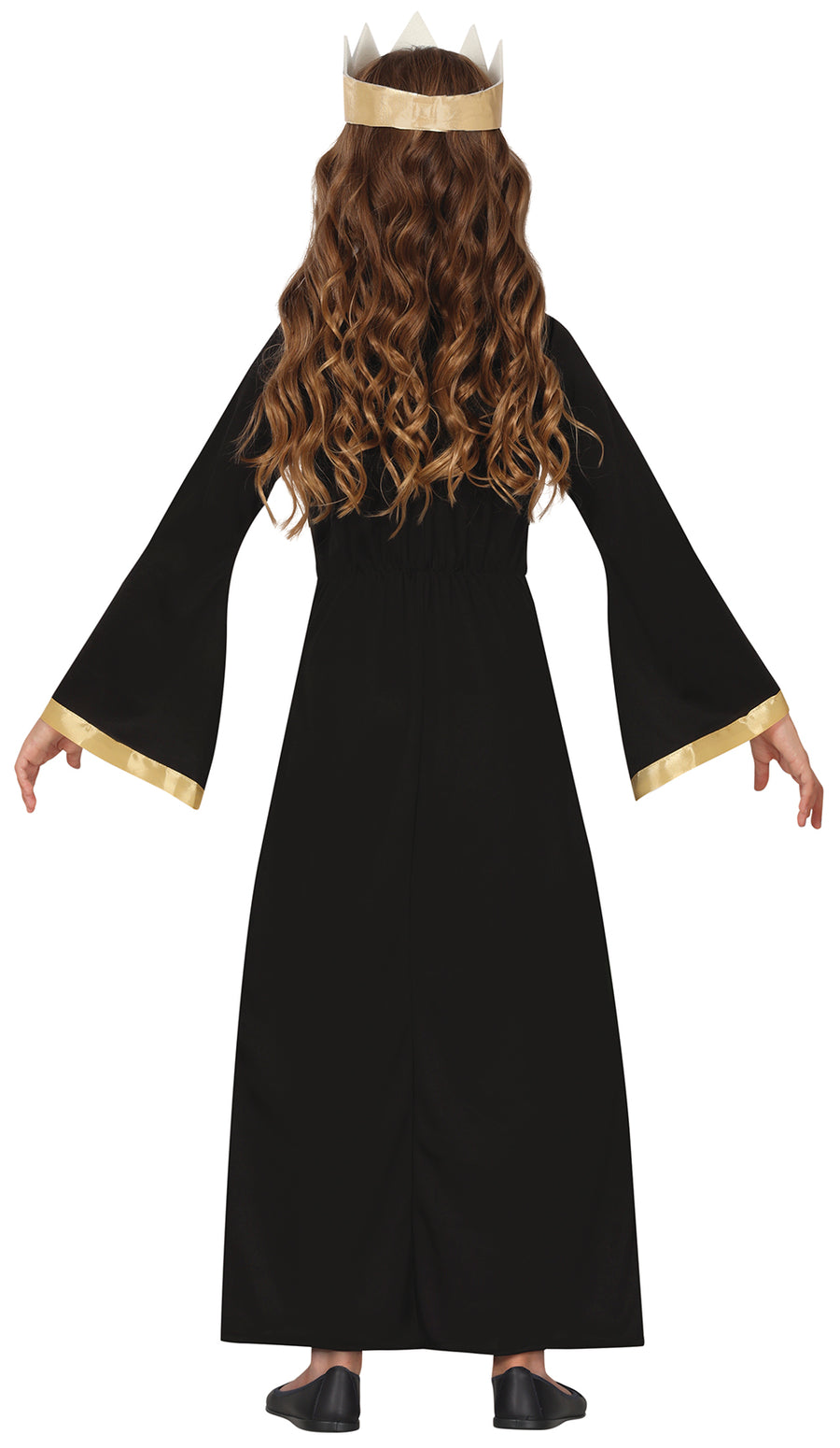 GP78296 – Märchenkönigin Halloween Kostüm Lila Gold – Größe: 98/104, 110/116, 128/134, 140/146 – Farbe: Lila, Ansicht 2