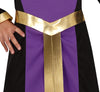 GP78296 – Märchenkönigin Halloween Kostüm Lila Gold – Größe: 98/104, 110/116, 128/134, 140/146 – Farbe: Lila