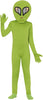 GP78300 – Alien Superheld Kostüm Grün Kapuze – Größe: 110/116, 128/134, 140/146 – Farbe: Grün
