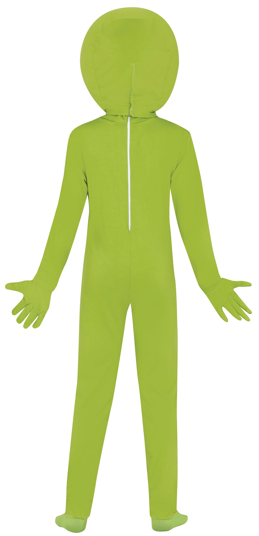 GP78300 – Alien Superheld Kostüm Grün Kapuze – Größe: 110/116, 128/134, 140/146 – Farbe: Grün