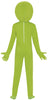 GP78300 – Alien Superheld Kostüm Grün Kapuze – Größe: 110/116, 128/134, 140/146 – Farbe: Grün