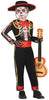 GP78303 – Skelett Fiesta Mexiko Halloween Kostüm – Größe: 98/104, 110/116, 128/134, 140/146 – Farbe: Schwarz